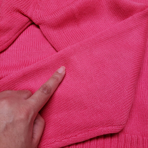 Vintage Alexanders Sporting Sweater Womens Medium Pink Turtleneck Knit Winter - Picture 8 of 13